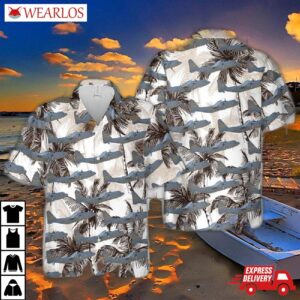 Wyoming Air National Guard C-130h Hercules Hawaiian Shirt