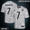 Youth Atlanta Falcons Bijan Robinson Nike Arctic Camo Salute To Service Game Jersey