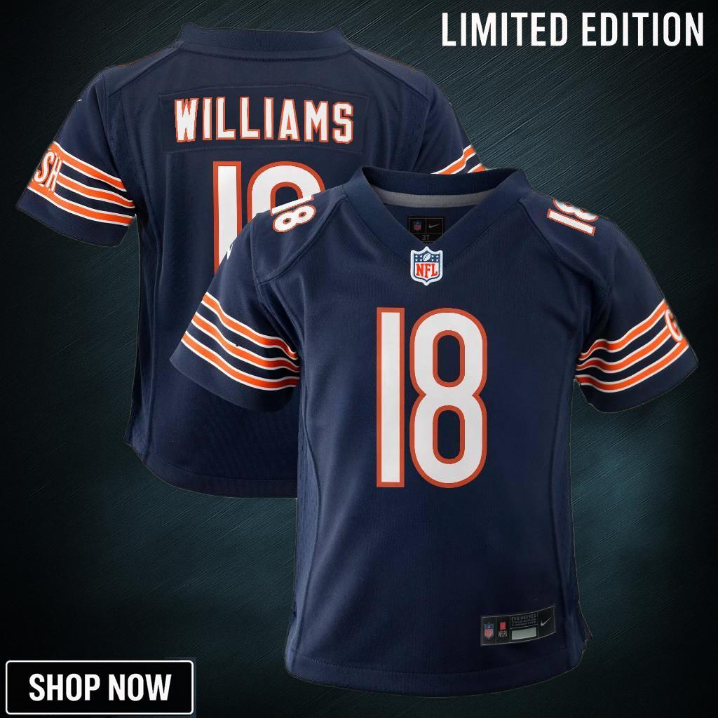 Youth Chicago Bears Caleb Williams Nike Navy Player Game Jersey