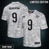 Youth Cincinnati Bengals Joe Burrow Nike Arctic Camo Salute To Service Game Jersey