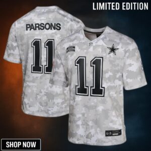 Youth Dallas Cowboys Micah Parsons Nike Arctic Camo Salute To Service Game Jersey