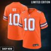 Youth Denver Broncos Bo Nix Nike Orange Alternate Game Jersey