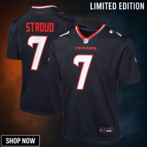 Youth Houston Texans C.j. Stroud Nike Navy Game Jersey