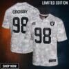 Youth Las Vegas Raiders Maxx Crosby Nike Arctic Camo Salute To Service Game Jersey