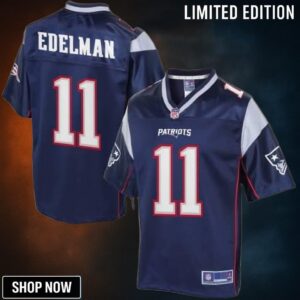 Youth New England Patriots Julian Brandedelman Nfl Pro Line Navy Team Color Jersey