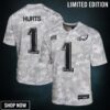 Youth Philadelphia Eagles Jalen Hurts Nike Arctic Camo Salute To Service Game Jersey