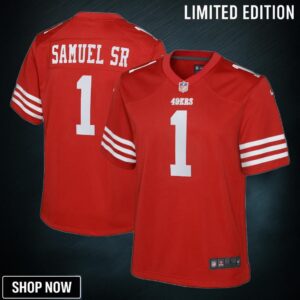 Youth San Francisco 49ers Deebo Samuel Sr Nike Scarlet Game Player Jersey