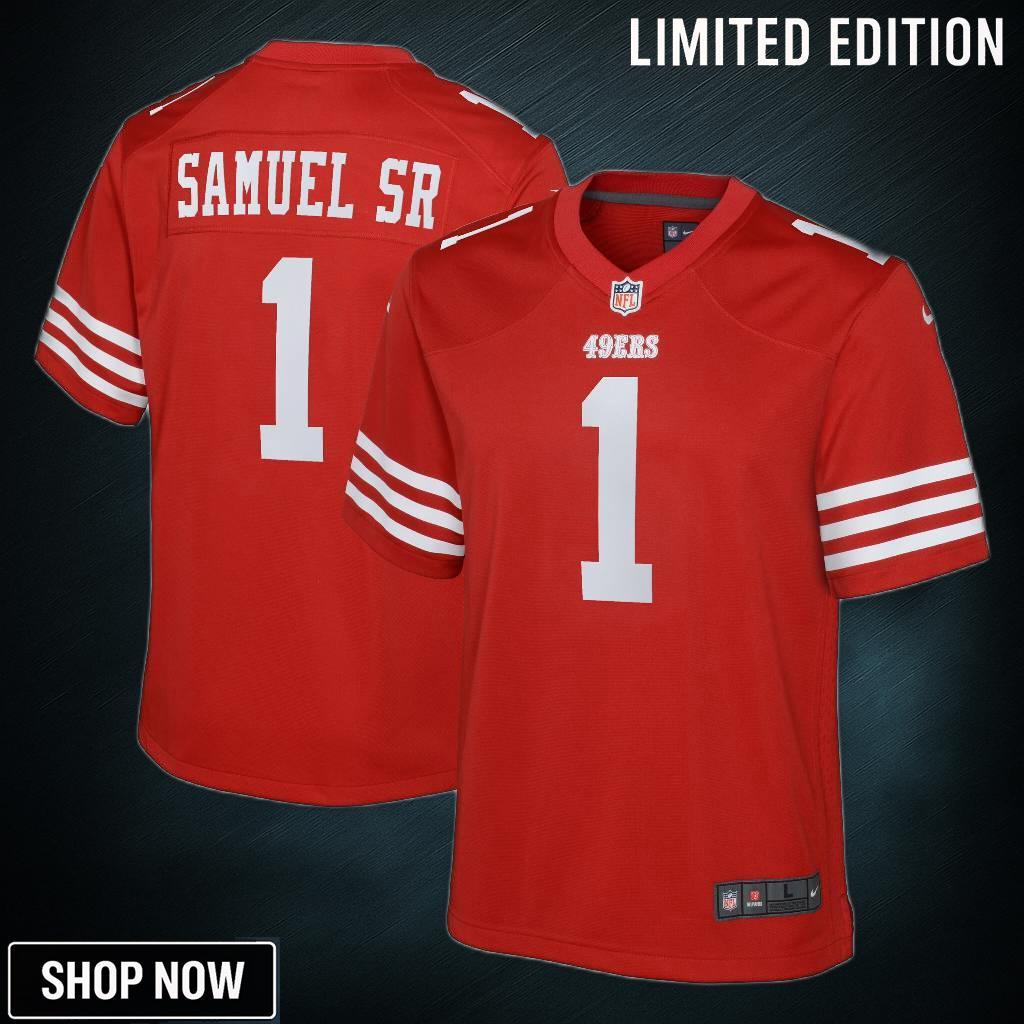 Youth San Francisco 49ers Deebo Samuel Sr Nike Scarlet Game Player Jersey