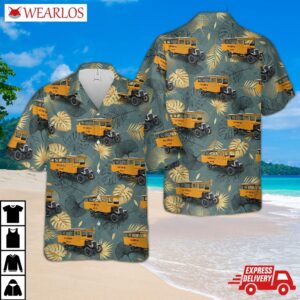 1927 "blue Bird No. 1" School Bus Hawaiian Shirt