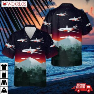 910 Tanker Douglas Dc-10 (n522ax-912) Forest Fire Fighting Water Dropping Aircraft Hawaiian Shirt