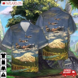 A-1e Skyraider In Rvnaf Colors Hawaiian Shirt