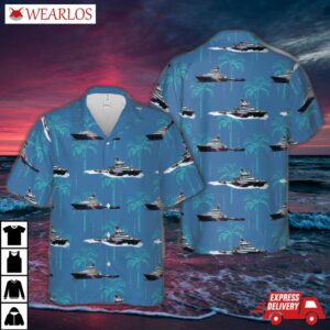 Abeille Bourbon Tugboat Hawaiian Shirt