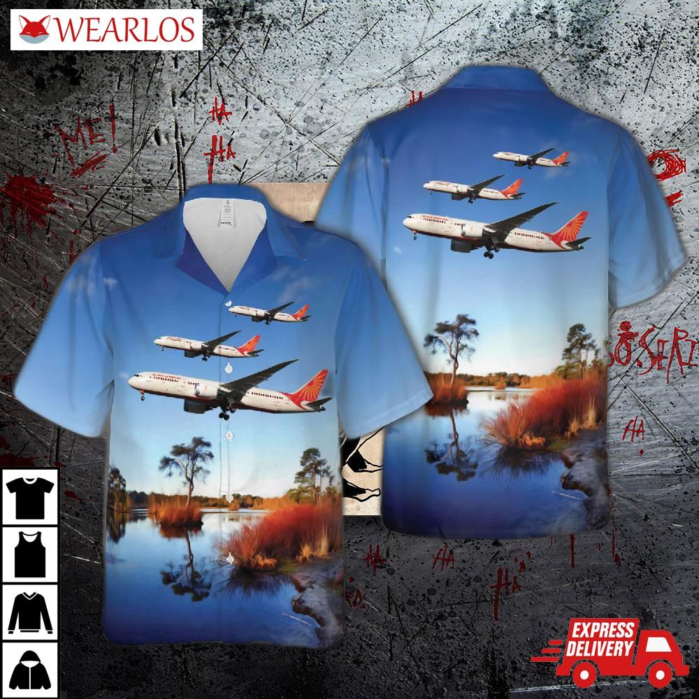Air India Boeing 787-8 Dreamliner Hawaiian Shirt