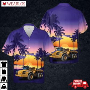 Articulated Dump Truck Hawaiian Shirt