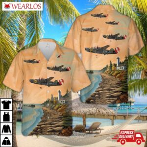 B-24 Liberator "witchcraft" Wwii Hawaiian Shirt