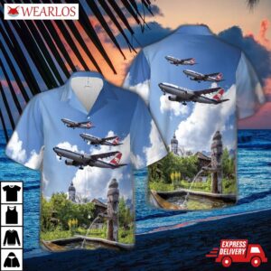 Bavaria Germanair Airbus A300b4-2c Hawaiian Shirt