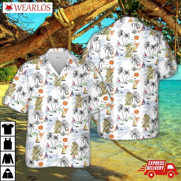 British Army 18th Royal Hussars Hawaiian Shirt