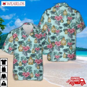 British Army Kent Sharpshooters Yeomanry Hawaiian Shirt