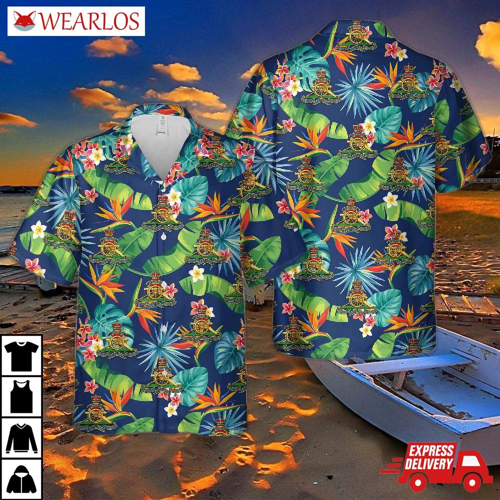 British Army Royal Artillery Hawaiian Shirt