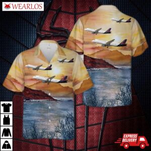 Brussels Airlines Airbus A320-214 Hawaiian Shirt