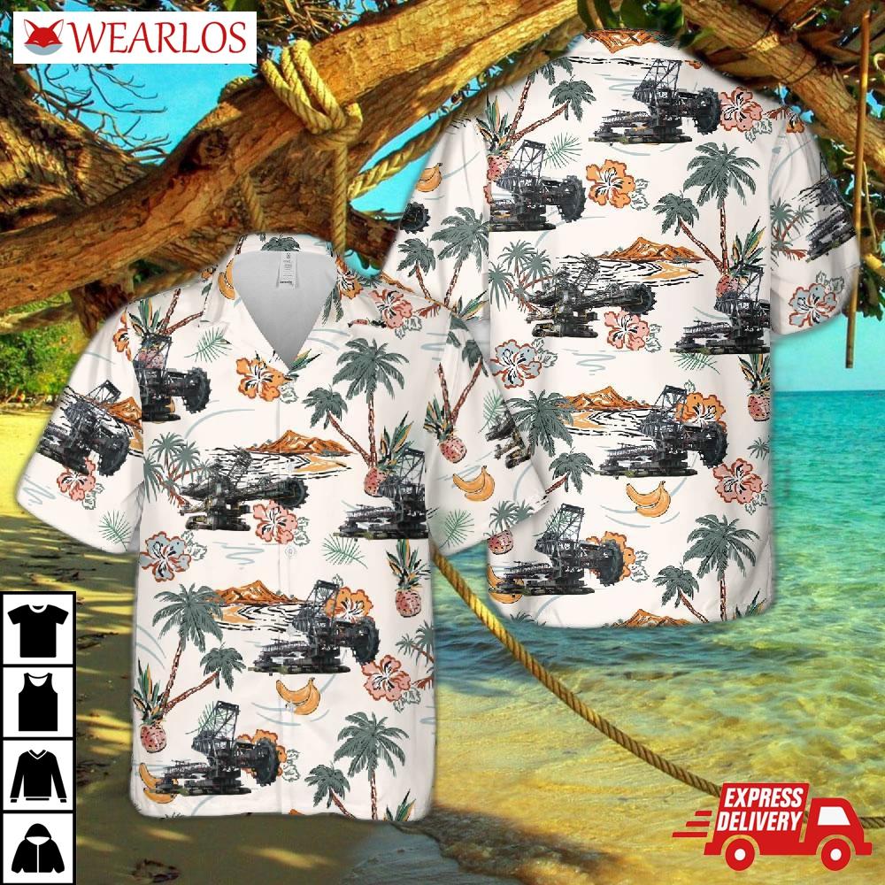 Bucket Wheel Excavator Hawaiian Shirt
