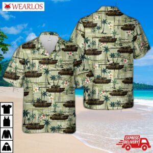 Canadian Army Leopard C1 Hawaiian Shirt