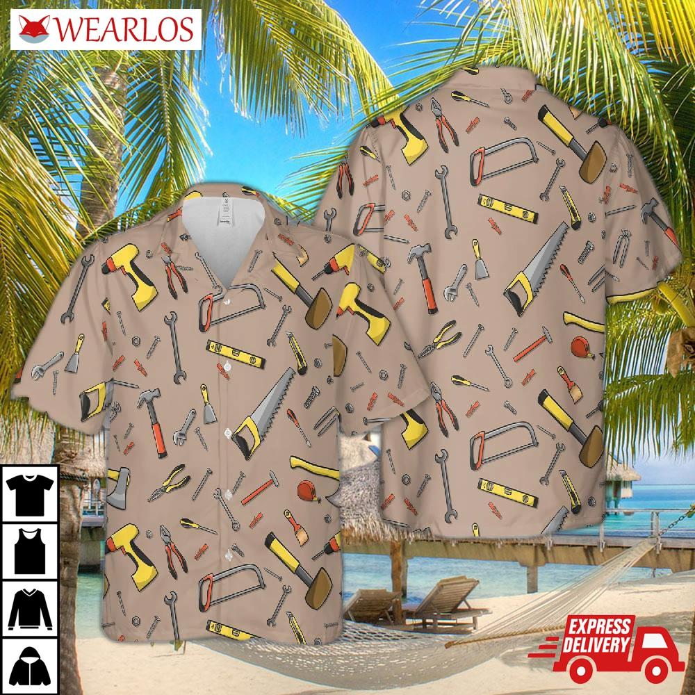 Carpenter Tools Hawaiian Shirt