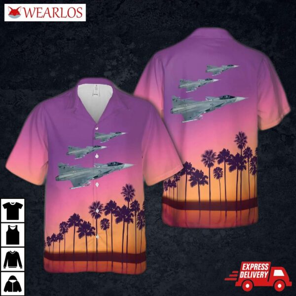 Czech Air Force Jas-39c Gripen Hawaiian Shirt