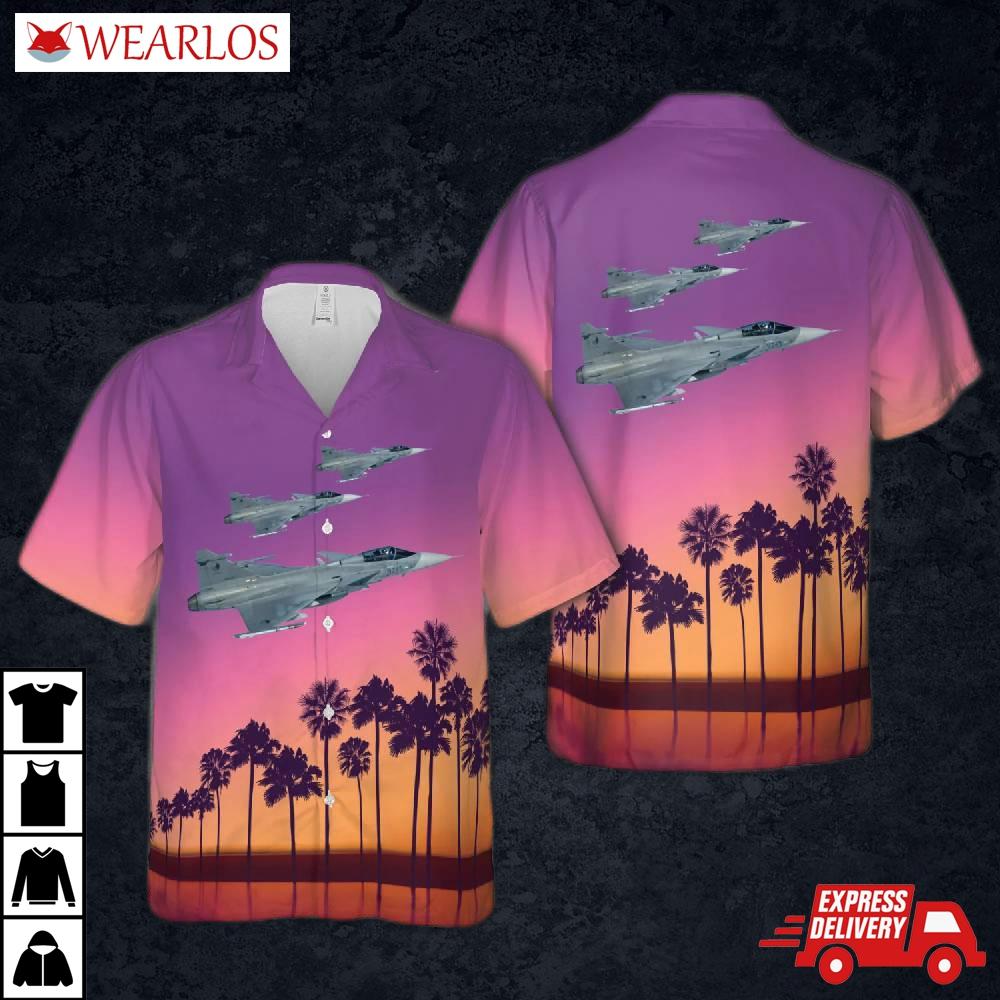Czech Air Force Jas-39c Gripen Hawaiian Shirt