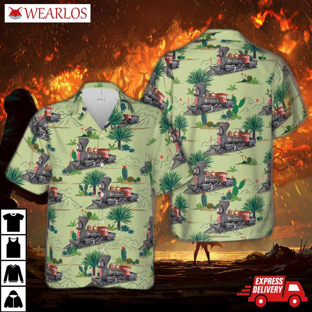 Early American Trains Virginia And Truckee No. 20 Tahoe Hawaiian Shirt