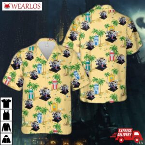 Ford 427 Sohc Engine Hawaiian Shirt