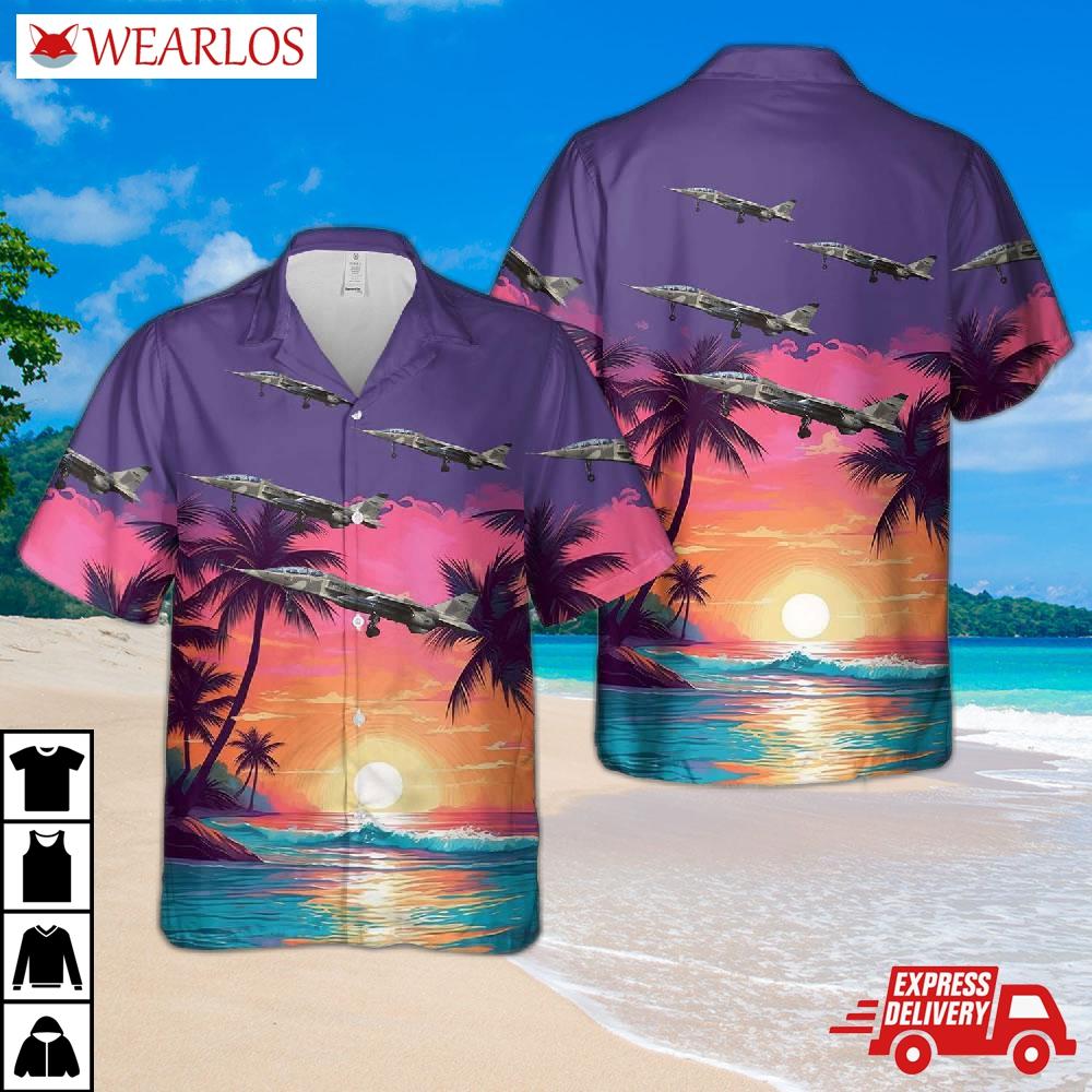 French Air Force Sepecat Jaguar E Hawaiian Shirt