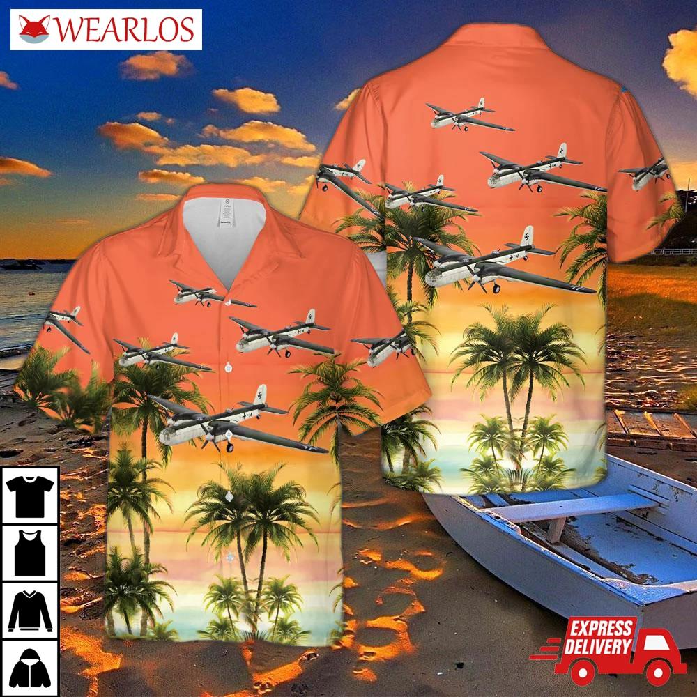 German Air Force Luftwaffe Heinkel He 177 Greif (he-177, He177 Griffin) Bomber Hawaiian Shirt