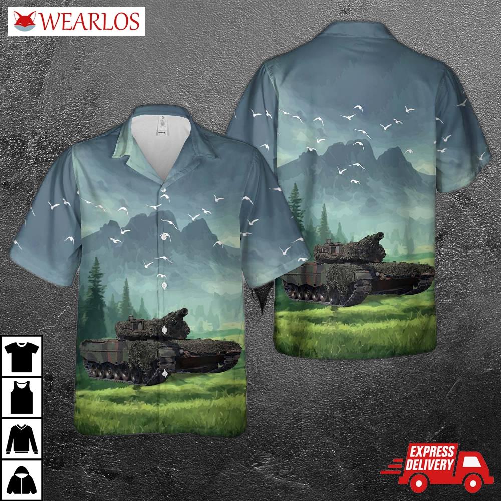 German Army Bundeswehr Leopard 2 (pzbtl 123) Hawaiian Shirt
