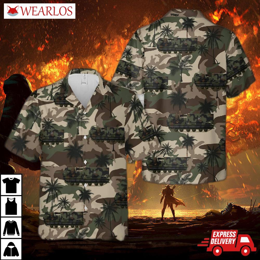 German Army Bundeswehr M270 Mars Hawaiian Shirt