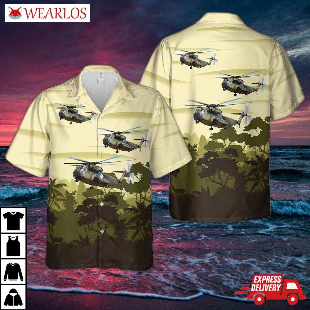 German Army Sikorsky (vfw-fokker) Ch-53g (s-65c-1) Hawaiian Shirt