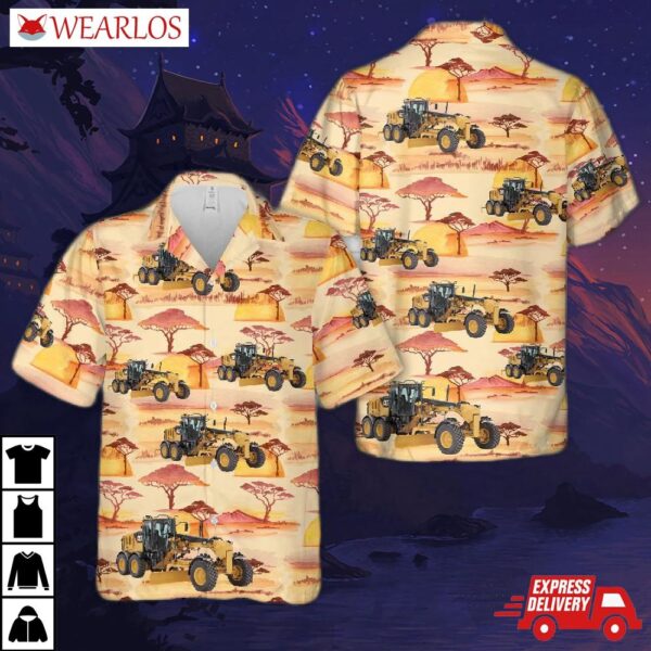 Grader Heavy Equipment Hawaiian Shirt