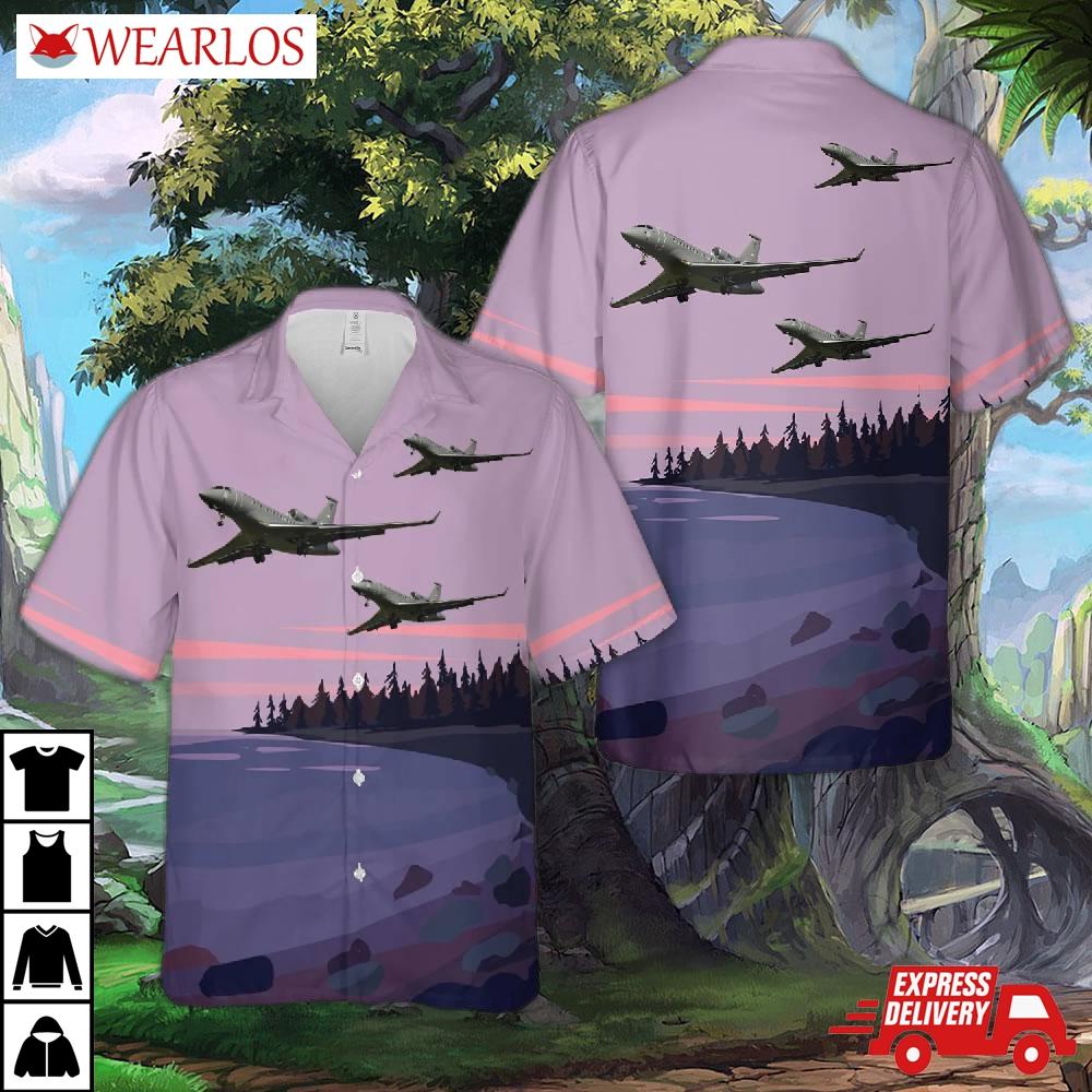 Hungarian Air Force Dassault Falcon 7x Hawaiian Shirt