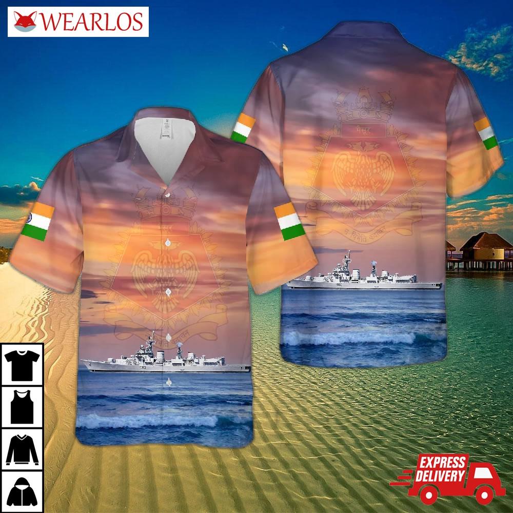 Indian Navy Ins Mysore (d60) , Happy Independence Day India Hawaiian Shirt