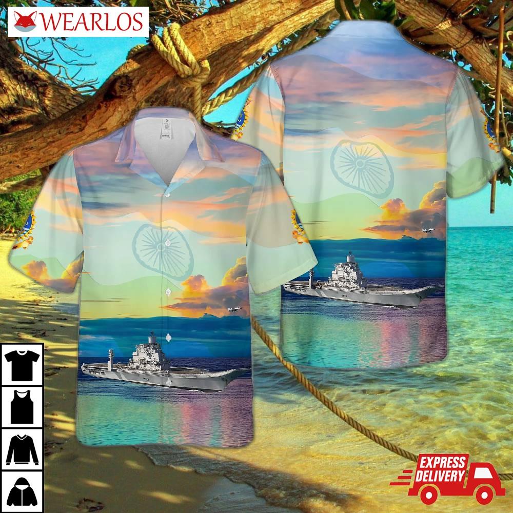 Indian Navy Ins Vikramaditya (r33), Happy Independence Day India Hawaiian Shirt