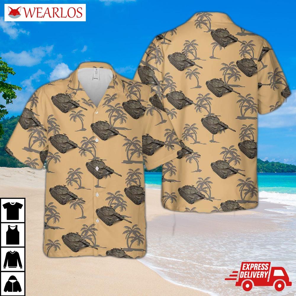 Italian Army Leopard 1a5 Hawaiian Shirt