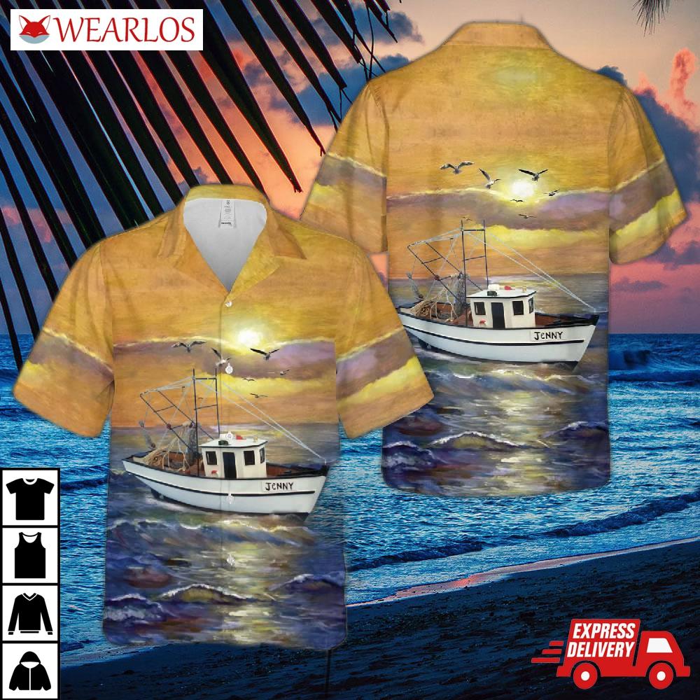 Jenny Shrimp Boat Hawaiian Shirt