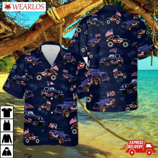 Jp Flag 4th July Hawaiian Shirt