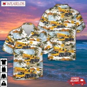 Liebherr Telescopic Mobile Cranes 1300-6.2 Crane Operator Hawaiian Shirt
