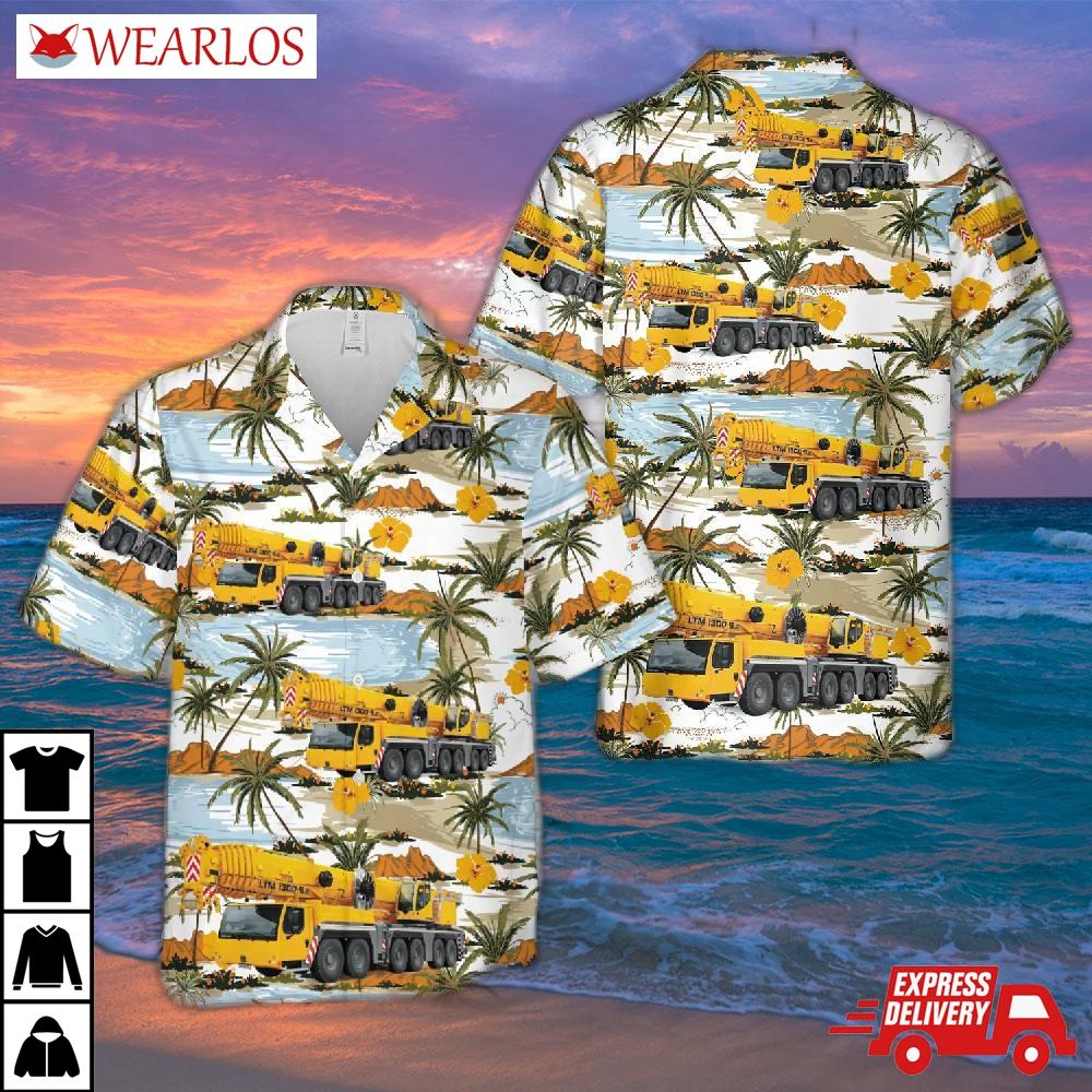 Liebherr Telescopic Mobile Cranes 1300-6.2 Crane Operator Hawaiian Shirt