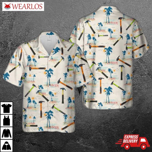 Lineman’s Claw-milled Hammer Hawaiian Shirt
