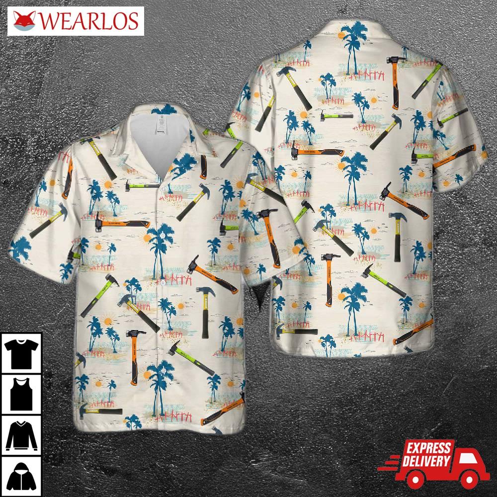 Lineman’s Claw-milled Hammer Hawaiian Shirt