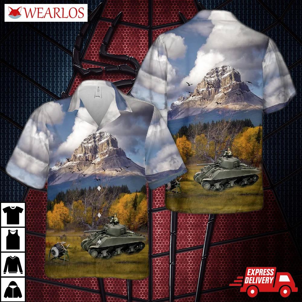 M4a1 Sherman 753rd Tank Battalion U.s. Army Battle Of Monte Cassino Gustav Line 1943 Hawaiian Shirt
