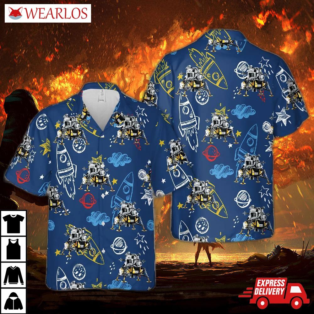 Nasa Apollo 11 Lunar Lander Hawaiian Shirt