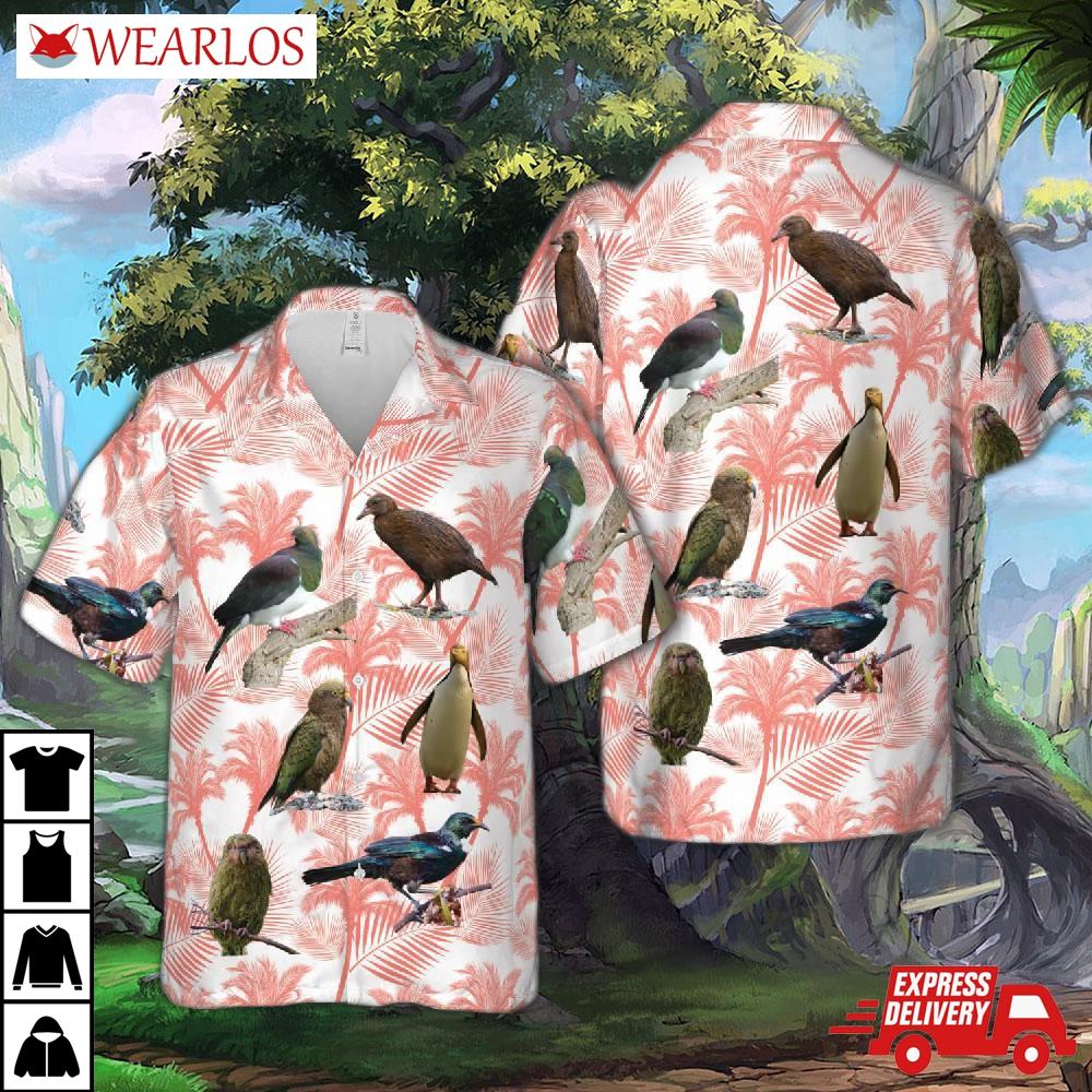 New Zealand Birds Hawaiian Shirt